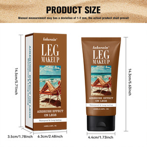 Lakerain Correttore per Gambe Impermeabile a Lunga Durata, Uniforma il Tono della Pelle, Crema Corpo Fondotinta Cosmetica per Gambe Scure - Product Image 4
