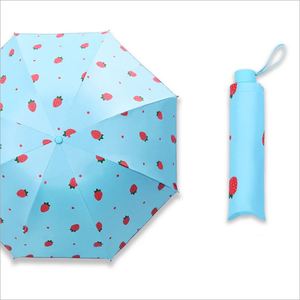 Parapluies pliants transparents Xtx Factory pas chers, anti-UV, fraise, protection soleil et pluie, avec sac - Product Image 5