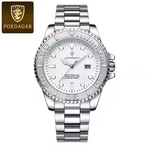 Reloj POEDAGAR 680 para Hombre, Resistente al Agua, Luminoso, de Acero Inoxidable, Deportivo, de Moda, de Cuarzo - Product Image 3