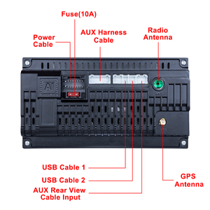 CARQSENG Autoradio Universale con Schermo Touch da 10 Pollici, Android 9.1, Lettore Multimediale con GPS - Product Image 4