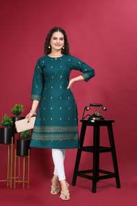 ชุดเดรสลำลองสำหรับผู้หญิงพิมพ์ลายด้วยฟอยล์ชุดเดรสสำหรับใส่ในออฟฟิศทุกวัน - Product Image 2