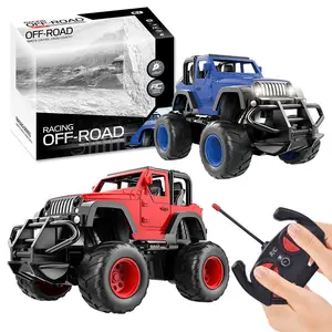 Remote Control Mobil Off-Road Anak Laki-laki, Mainan Kendaraan Buggy Isi Ulang USB, Hadiah Anak Laki-laki Truk Lintas Negara Remote Control 4 Saluran dengan Lampu