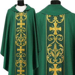Veste Ricamata, Casula Vintage, Abito Ampio, Mantello per Sacerdote, Abbigliamento Clericale Cristiano Cattolico Arabo Mediorientale, Costume di <span class=keywords><strong>Halloween</strong></span> - Product Image 6