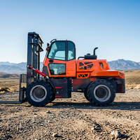 Harga Grosir Pabrik Forklift Diesel 5 Ton untuk Konstruksi, Pabrik Batu Bata, Pengangkutan Barang, Penanganan, Forklift Segala Medan