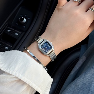Scottie 9896 Orologio Classico Quadrato <span class=keywords><strong>Vintage</strong></span> con Quadrante Romano e Cinturino in Acciaio Inossidabile, Design di Lusso per Signora - Product Image 6