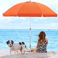 Promotionnel pas cher personnalisé moderne orange vintage pliable ricard algida plage auvent tente parasol à vendre