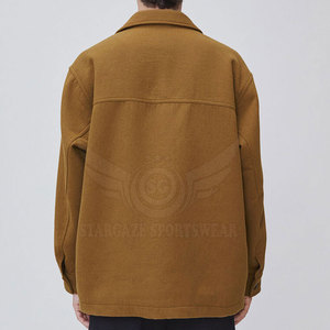 Veste en laine avec design personnalisé Veste en laine de couleur unie pour hommes Streetwear Veste en laine pour hommes - Product Image 5