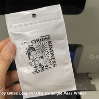 Machine d'impression UV Giftec One Pass pour sacs en plastique, haute capacité, 1200 dpi, tout-en-un, pour sacs non tissés et Doypacks