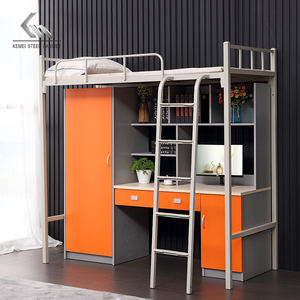 الصينية بالجملة تصميم جديد المقاوم للصدأ ذات الطابقين الملكة الحجم الثقيلة سرير من الفولاذ بطابقين - Product Image 3