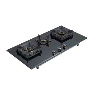 Meilleures ventes Cuisinière à gaz à 3 brûleurs Table de cuisson en verre pour usage domestique RV Hotel - Product Image 3