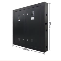 Écran géant d'affichage publicitaire extérieur LED P5, mur LED, taille personnalisée, étanche IP65, écran LED Nova Control
