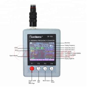 เครื่องวัดความถี่แบบพกพา Anysecu SF103 2MHz-200MHz / 27MHz -2800MHz รุ่น SF-103 รองรับการทดสอบ CTCCSS/DCS เครื่องวัดสัญญาณดิจิตอล DMR - Product Image 3