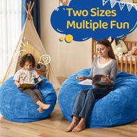 Confortable moelleux larme doux enfants et adolescents bloc mousse à mémoire poufs chaise poufs canapé enfants pour adultes enfants tout-petits