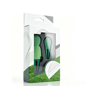 Boîte d'emballage en papier personnalisée avec impression de marque OEM pour outil de réparation de divots de golf, boîte en carton biodégradable pour la présentation d'accessoires de golf sur le terrain. - Product Image 4