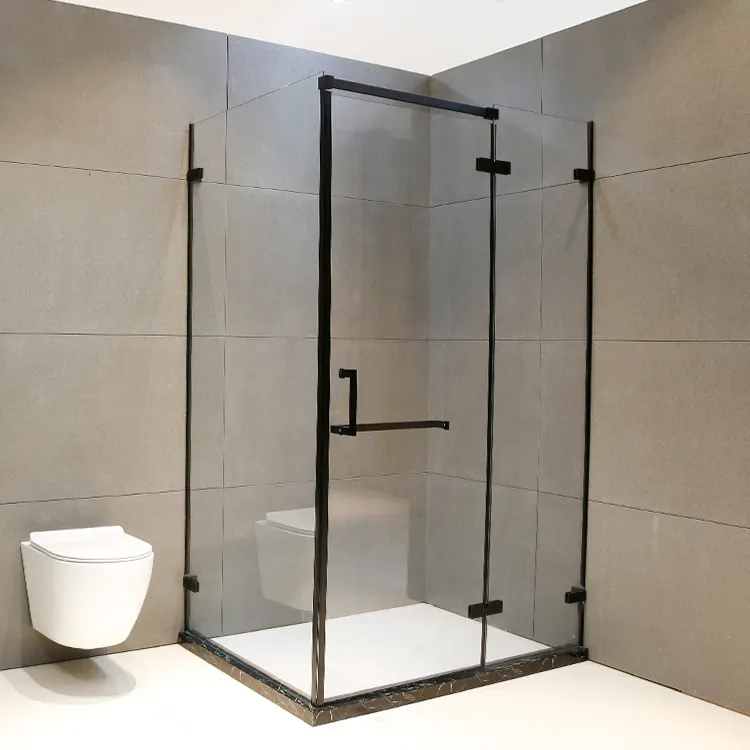 Shower Door Bathroom with Hinges Bathroom Glass Factory Price Swing Door Customized temperted glass bathroomShower cabin