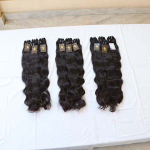 Pelo humano indio sin procesar del vendedor al por mayor, mechones brasileños de doble trama de alta calidad, cutícula profunda suelta alineada - Product Image 3