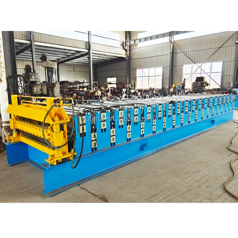 Máquina formadora de rollos en frío de chapa corrugada de doble capa de acero galvanizado para Perú