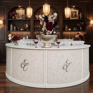 Mostrador Buffet Comercial Moderno en Plata y Oro para Bodas, Hoteles, Hogar y Oficina, Ecológico, Multifuncional, de Acero Inoxidable - Product Image 1