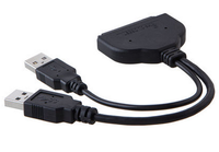 Kabel Data Hard Disk mikro SATA 16 Pin, kabel konverter adaptor Ssd Hdd USB 2.0 3.0 ke Sata kualitas tinggi