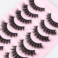Kit de cils magnétiques réutilisables faits main de notre marque, portable pour le voyage, maquillage des yeux, recourbe-cils, résistant à l'eau, synthétique