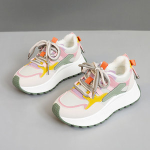 BN016-2 Baskets de Sport Décontractées pour <span class=keywords><strong>Femme</strong></span>, Semelle Épaisse Respirante Antidérapante à Lacets Tendance Mode Printemps Été Automne - Product Image 3