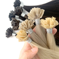 Extensions de cheveux russes vierges AMON HAIR, cuticules intactes, machine à tisser, double trame, 100g pour femmes