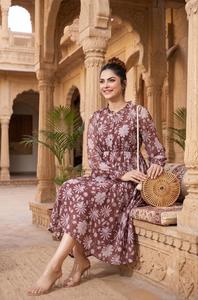 Women's Floral Print Midi <b>Dress</b> Elegant Casual Summer <b>Dress</b> Short Sleeve A Line Fit Boutique Fashion Style for Women - Product Image 3