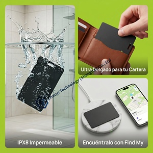 Paquete de <span class=keywords><strong>4</strong></span> Tarjetas <span class=keywords><strong>AirTag</strong></span> para Pulsera, 2 Localizadores, Mini Accesorio de Rastreo Universal para Ropa y Equipaje - Product Image 4