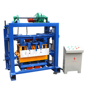 เครื่องทำอิฐดินเผาแบบกึ่งอัตโนมัติมาตรฐานส่งออกที่ปรับแต่งได้ PLC QTF40-2 มอเตอร์ แบริ่ง ปั๊ม เครื่องยนต์ เกียร์บ็อกซ์ เกียร์ - Product Image 4