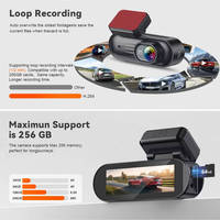 Nueva Cámara para Auto 4K+4K con Visión Nocturna, DVR con Wifi y GPS Integrados, Grabación en Bucle