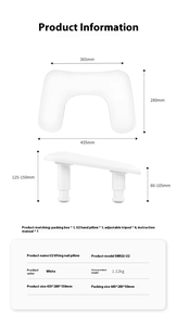 Adjustable Height U-Shaped Nail Armrest Cushion PU Leather Portable Hand <b>Pillow</b> Holder for Manicure Salon - Product Image 6