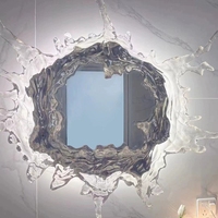 Lámpara de Pared Moderna para Sala de Estar, Diseño Creativo con Efecto de Salpicadura de Agua para Hotel, Villa y Entrada