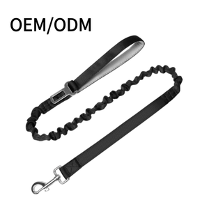 Großhandel Luxuriöse Taktische <span class=keywords><strong>Nylon</strong></span>-Hundeleine - Verstellbare Schnellverschluss-Bungee-Leine mit Reflektierender Dekoration für Hundespaziergänge - Product Image 1