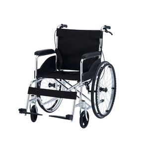 Fauteuil roulant manuel léger, pliable, 24 pouces, avec frein en U, pour personnes âgées et handicapées - Product Image 3