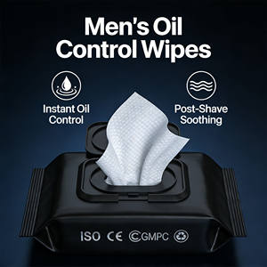 Lingettes nettoyantes pour le <span class=keywords><strong>visage</strong></span> sans alcool pour hommes, effet apaisant après-rasage, pour une fraîcheur quotidienne - Product Image 1