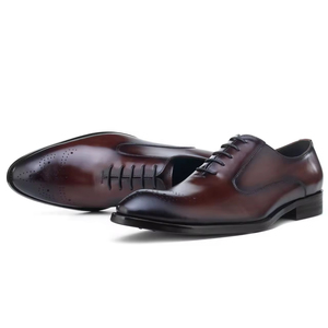 Zapatos Oxford de Alta Calidad Estilo Británico para Hombre, Forro de Cuero Genuino, Zapatos Formales de Negocios para Oficina, Aptos para Todas las Temporadas - Product Image 4