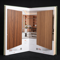 Nouveau catalogue d'échantillons ENF Level pour toute la maison, avec couverture verte à motif damier, pour panneaux mélaminés à grain de bois, livre de nuancier