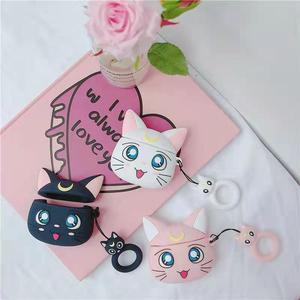 Funda 3D con dibujos animados de gato Monn para Sailor Moon, funda para Airpod, Sailor Moon - Product Image 6