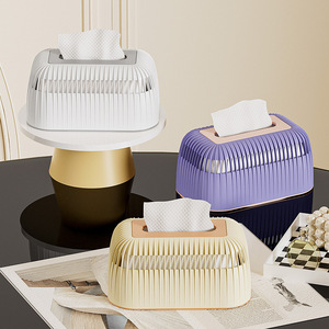 Cream Colored Silicone Tissue <b>Box</b> PP <b>Material</b> Car Living Room Bathroom Use Pull Out Tissues <b>Storage</b> Holder - Product Image 1