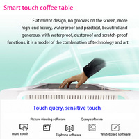 Mesa de Centro Interactiva con Pantalla Táctil LCD Android de 49 y 55 Pulgadas, Señalización Digital para Interiores, para Vestíbulo de Hotel, Restaurante, Exposiciones, Comercio Minorista