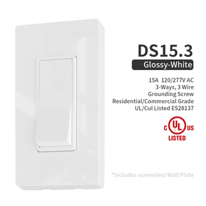 Vente chaude nous interrupteur de chambre moderne Standard marche/arrêt 15A tension maximale 227V 3 voies interrupteur de lumière électrique à l'intérieur de la pièce avec liste UL - Product Image 1