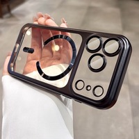  Coque transparente plaquée pour iPhone 17, compatible iPhone 17 Pro Max, 17 Pro, Air – Housse de protection souple en TPU pour appareil photo