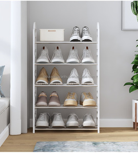 Organizador Moderno para Zapatos de 5 Niveles a Prueba de Polvo para el Hogar Estante Metálico de Plástico para Almacenamiento y Exhibición - Product Image 3