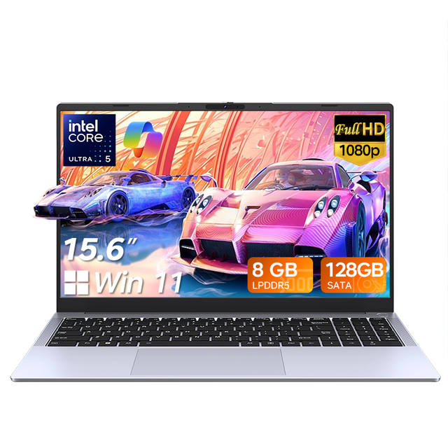 Innovative 15.6 Inch Laptop Intel Core Ultra 5 115U AI Office Notebook Metal Case Win 11 Full Function Type-C New