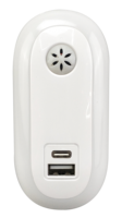 Prise USB avec LED, protection des yeux, veilleuse A94D, lampe murale USB avec capteur crépusculaire, veilleuse avec prise US