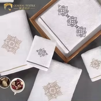 Ensembles de Serviettes d'Hôtel en Coton Personnalisées pour Cadeau, Serviettes de Toilette et de Bain