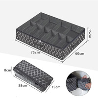 Boîte à chaussures en tissu Non tissé de haute qualité 12 Girds Solution de placard sous le lit pliable à fermeture éclair sous le lit sac de rangement de chaussures