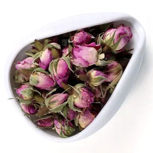 High quality 100% natural dried rose flower tea french pink rose buds tea