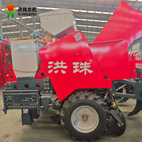 HONGZHU Nouvelle Semoir à pommes de terre en acier à deux rangs haute efficacité avec pose de film et fertilisation, machine agricole à haute productivité