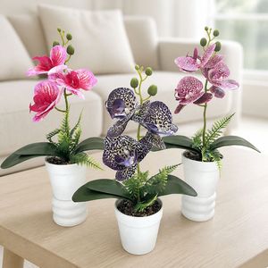 Orquídeas Phalaenopsis Artificiales con Maceta de 34 cm de Alto, Decoración para el Hogar y la Oficina, Plantas en Maceta - Product Image 2
